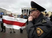 Белорусская оппозиция проводит акцию протеста на площади Свободы в Минске