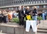 В центре Киева двигается колонна протестующих против принятия Налогового кодекса